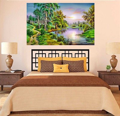 Quadro Pintura Paisagem Óleo Sobre Tela 3016