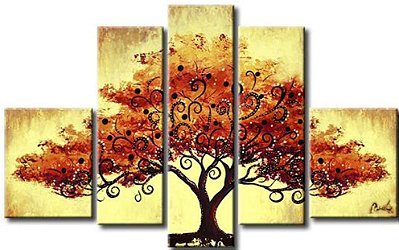 Quadro Decorativo Abstrato Arvores Moderno 310