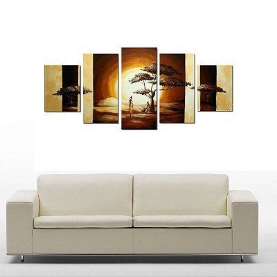 Quadro Decorativo Africano Paisagem 43