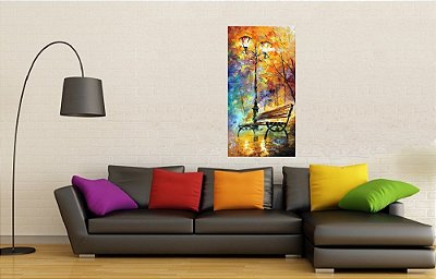 Quadro Pintura Tela Cidade Paisagem Urbana 4301