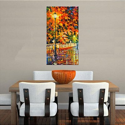 Quadro Pintura Tela Cidade Paisagem Urbana 4313