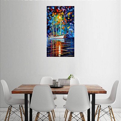 Quadro Pintura Tela Cidade Paisagem Urbana 4314