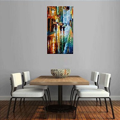 Quadro Pintura Tela Cidade Paisagem Urbana 4315