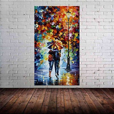 Quadro Pintura Tela Cidade Paisagem Urbana 4316