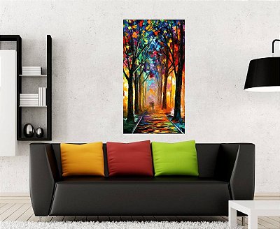 Quadro Pintura Tela Cidade Paisagem Urbana 4321