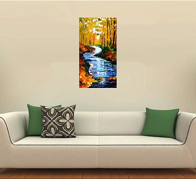 Quadro Pintura Tela Cidade Paisagem Urbana 4324