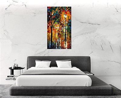 Quadro Pintura Tela Cidade Paisagem Urbana 4328