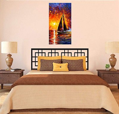 Quadro Pintura Tela Cidade Paisagem Urbana 4330