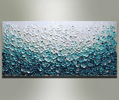 Quadro Pintura Tela Abstrato Moderno 5039
