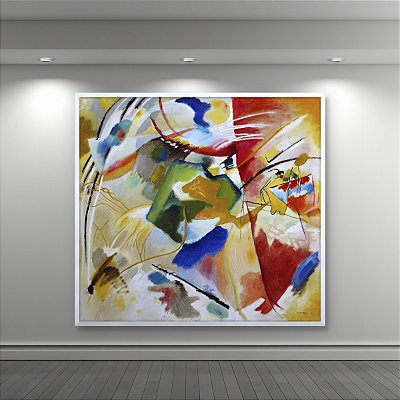 Quadro Decorativo Abstrato Wassily Kandinsky Composição Cores Vivas 6178