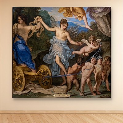 Quadro Decorativo O Triunfo dos Elementos Pintura Clássica Mitológica 6476