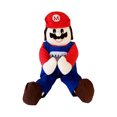 Boneco de Pano Mário Bros