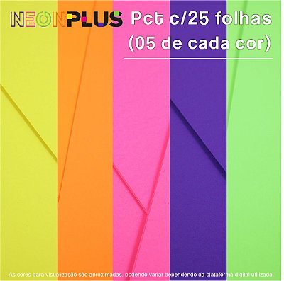 Neonplus Kit 25fls A4, 5 fls. de cada cor