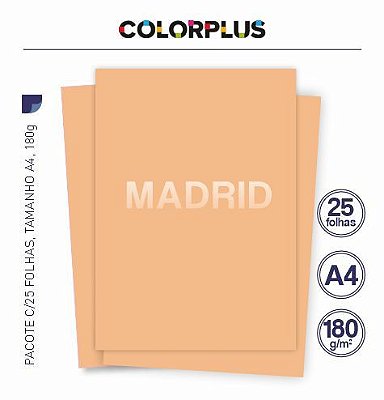 25 fls. Color Plus Madrid 180g/m2 - A4