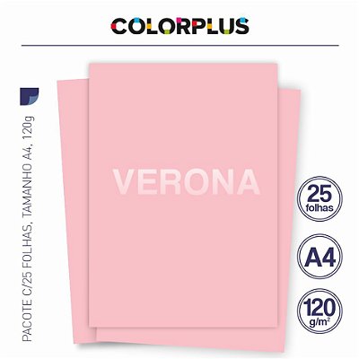 25 fls. Color Plus Verona 120g/m2 - A4