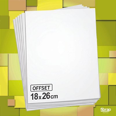 Papel Offset  (18x26cm),