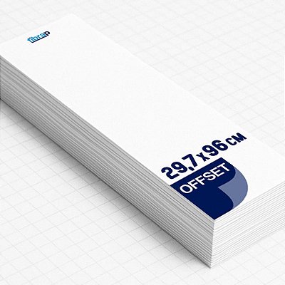 Papel Offset  (29,7x96cm),