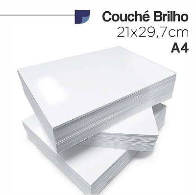 Couché Brilho A4 (21x29,7cm),