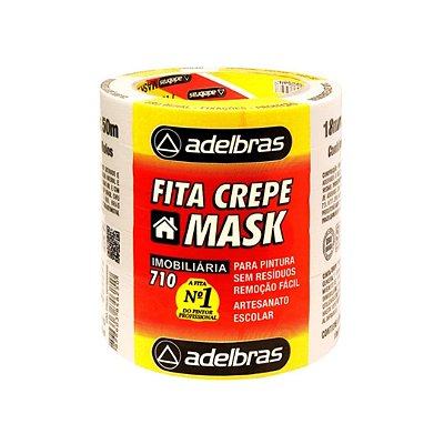 FITA CREPE 710 18MM X 50M - TORRE COM 6 ROLOS