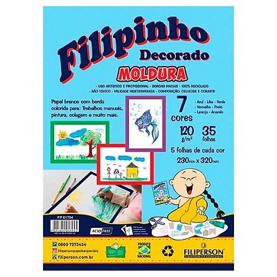 FILIPINHO MOLDURA 7 CORES 230X320 120G/M2 35FLS