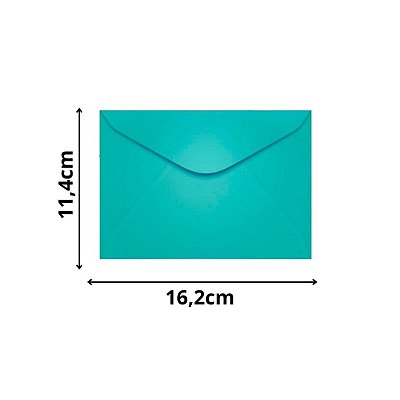 ENVELOPE SCRITY 114X162 CARTA AZUL TURQUESA 80 g/m2