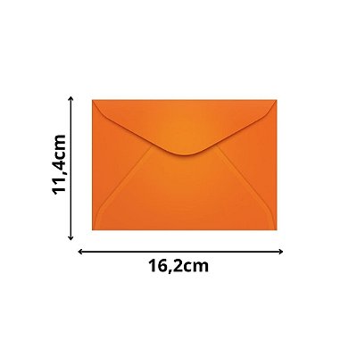 ENVELOPE SCRITY 114X162 CARTA LARANJA 80 g/m2