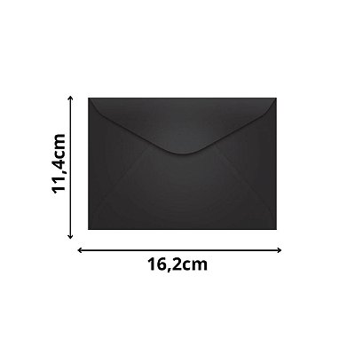 ENVELOPE SCRITY 114X162 CARTA PRETO 80 g/m2