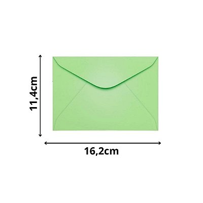 ENVELOPE SCRITY 114X162 CARTA VERDE CLARO 80 g/m2