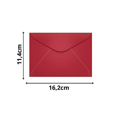 ENVELOPE SCRITY 114X162 CARTA VINHO 80 g/m2