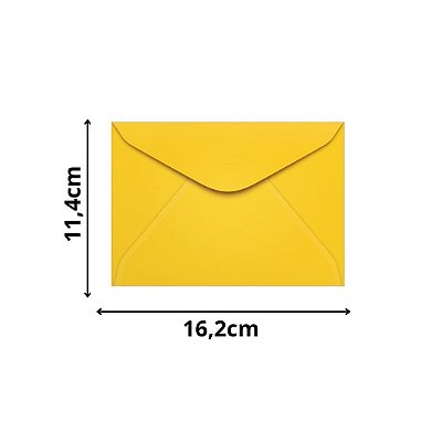 ENVELOPE SCRITY 114X162 CARTA AMARELO 80 g/m2