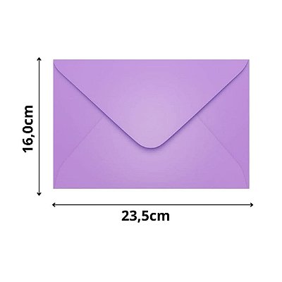 ENVELOPE SCRITY 160X235 CONVITE ROXO 80 g/m2
