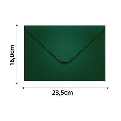 ENVELOPE SCRITY 160X235 CONVITE VERDE ESCURO 80 g/m2