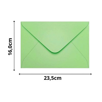 ENVELOPE SCRITY 160X235 CONVITE VERDE CLARO 80 g/m2