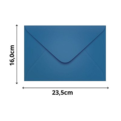 ENVELOPE SCRITY 160X235 CONVITE AZUL ROYAL 80 g/m2