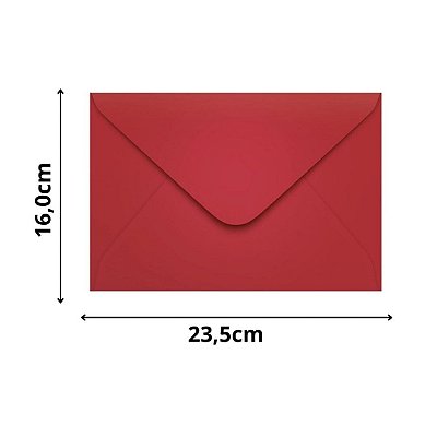 ENVELOPE SCRITY 160X235 CONVITE VINHO 80 g/m2