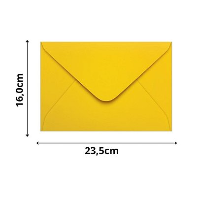 ENVELOPE SCRITY 160X235 CONVITE AMARELO 80 g/m2