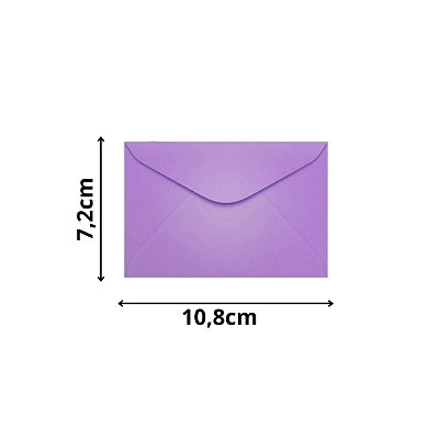 ENVELOPE SCRITY 072X108 VISITA ROXO 80 g/m2