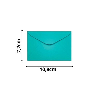 ENVELOPE SCRITY 072X108 VISITA AZUL TURQUESA 80 g/m2
