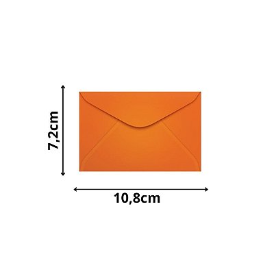 ENVELOPE SCRITY 072X108 VISITA LARANJA 80 g/m2
