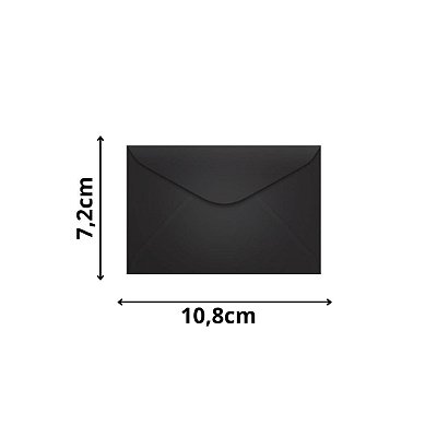 ENVELOPE SCRITY 072X108 VISITA PRETO 80 g/m2