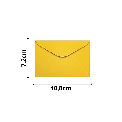 ENVELOPE SCRITY 072X108 VISITA AMARELO 80 g/m2
