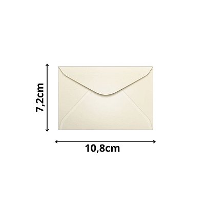 ENVELOPE SCRITY 072X108 VISITA CREME 80 g/m2