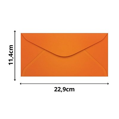 ENVELOPE SCRITY 114X229 OFICIO LARANJA 80 g/m2