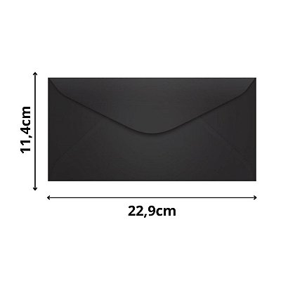 ENVELOPE SCRITY 114X229 OFICIO PRETO 80 g/m2