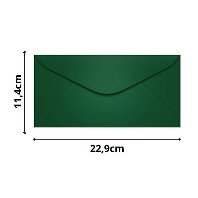 ENVELOPE SCRITY 114X229 OFICIO VERDE ESCURO 80 g/m2