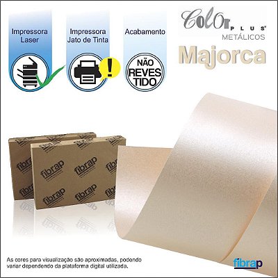 Color Plus Metálico Majorca,  pacote 100fls.