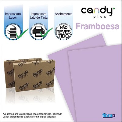Candy Plus Framboesa,  pacote 100fls.