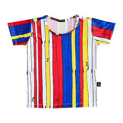CAMISETA infantil . estampa MAR COLORIDO . OTA .