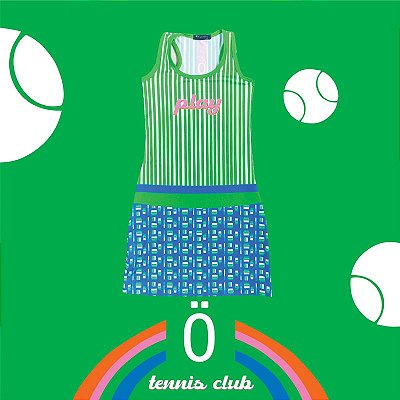vestido  de TENNIS | nadador | .  estampa PLAY . OTA .