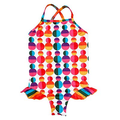 maiô  infantil . estampa FILHOTE DE ARCO-ÍRIS . OTA .